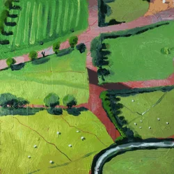 Blick über Safron Walden oder Thaxted